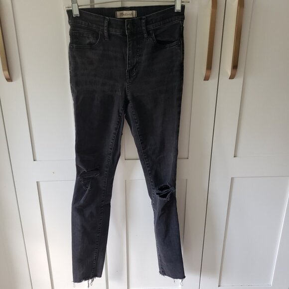 Madewell Jeans Lot 3 Womens 25 9" High Riser Skinny Blue Gray Black - Picture 7 of 16